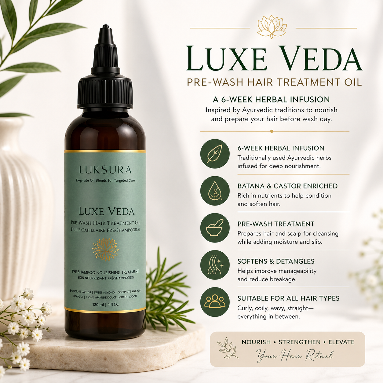 Luxe Veda Pre Wash Treatment