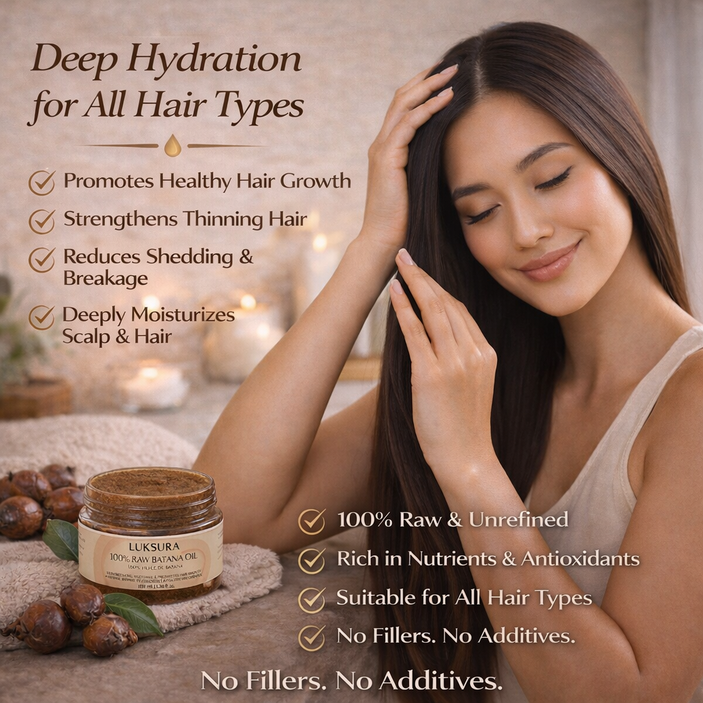 100% Raw Batana Oil for Hair Growth and Scalp Health