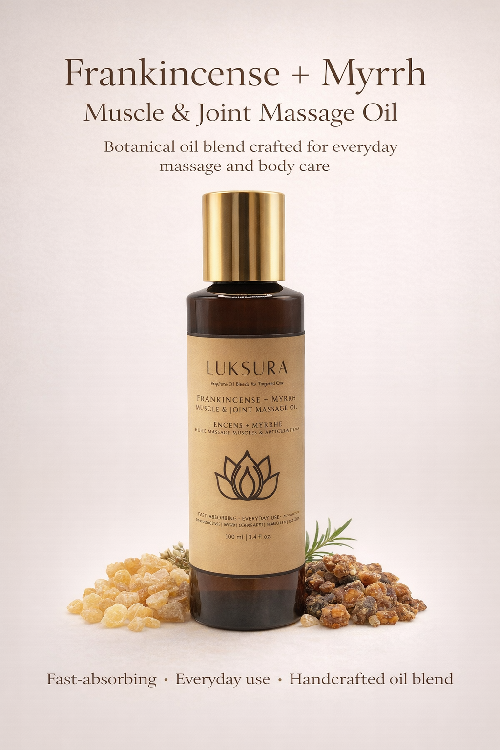Frankincense + Myrrh Muscle & Joint Massage Oil
