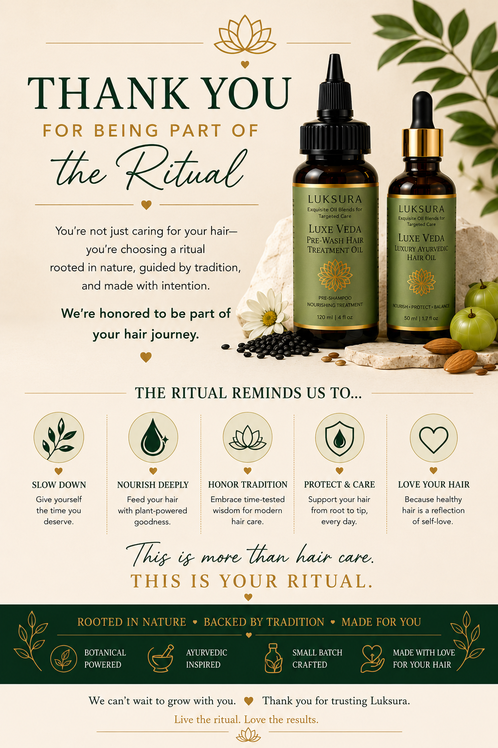 Luxe Veda Ayurvedic Hair Ritual Duo