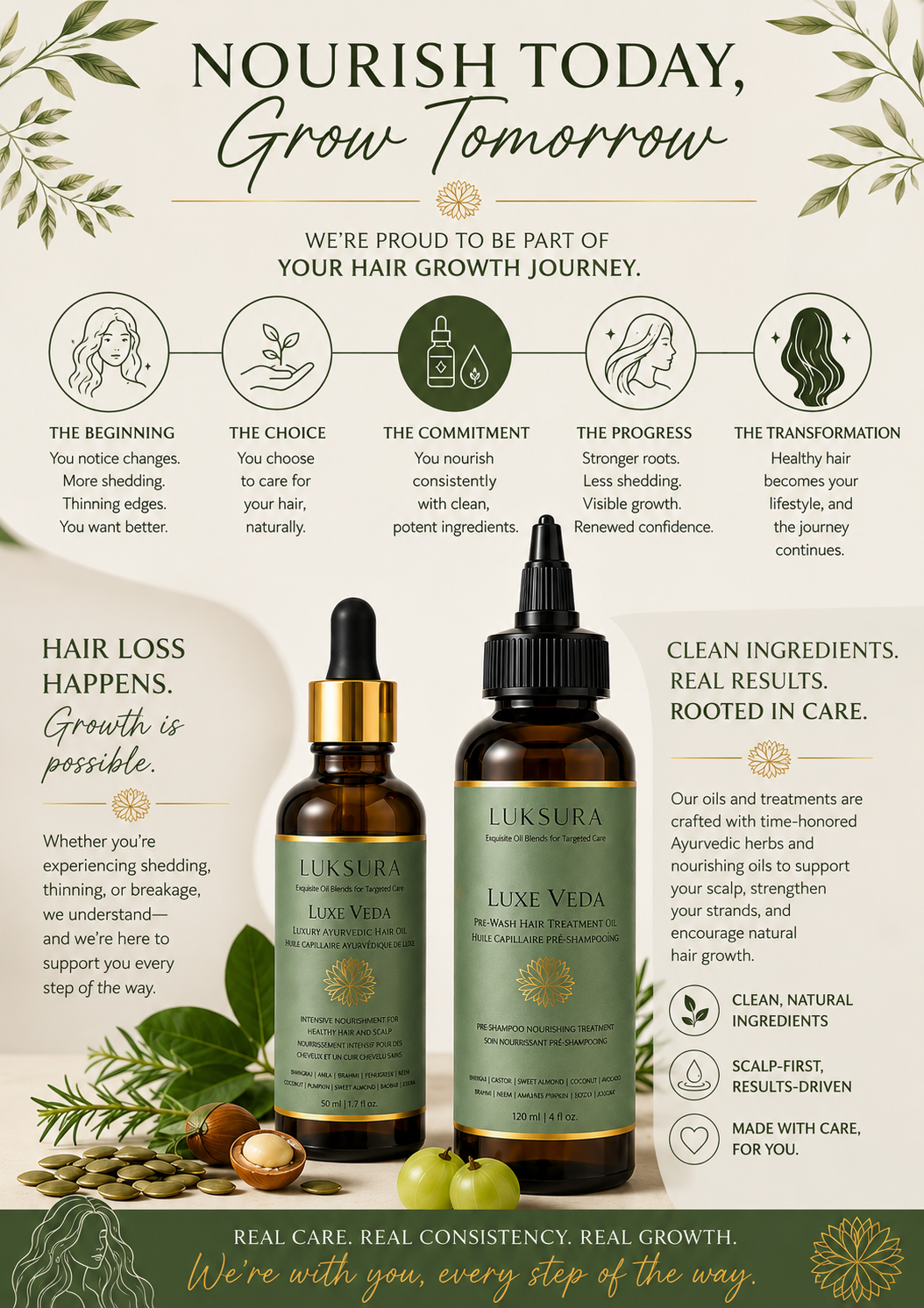 Luxe Veda Ayurvedic Hair Ritual Duo