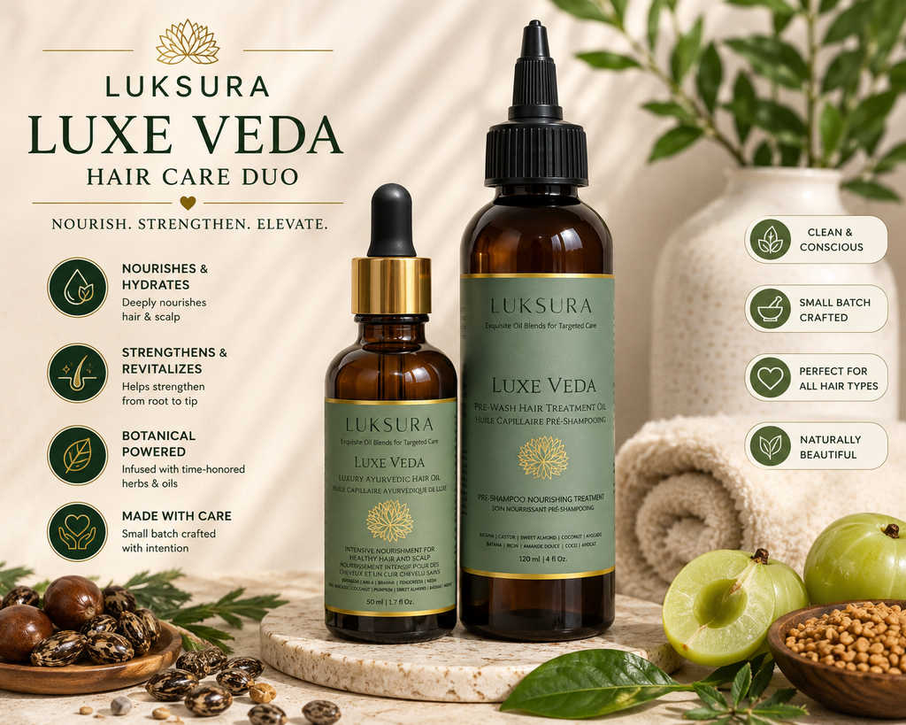 Luxe Veda Ayurvedic Hair Ritual Duo