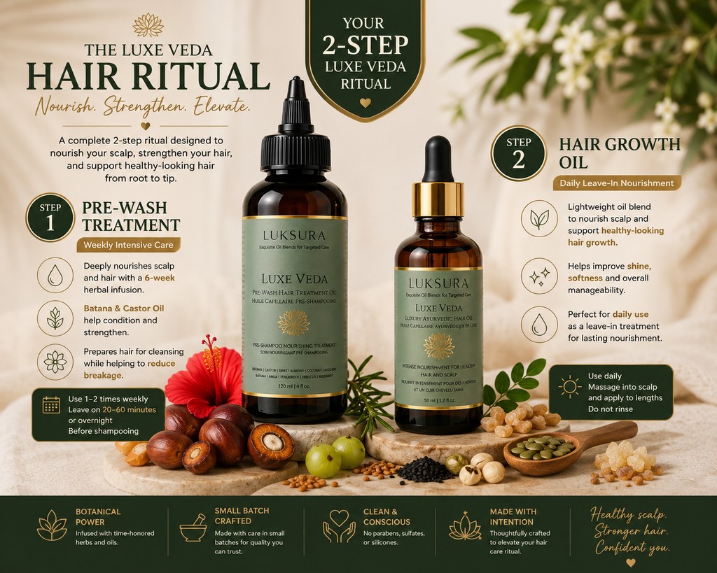 Luxe Veda Ayurvedic Hair Ritual Duo