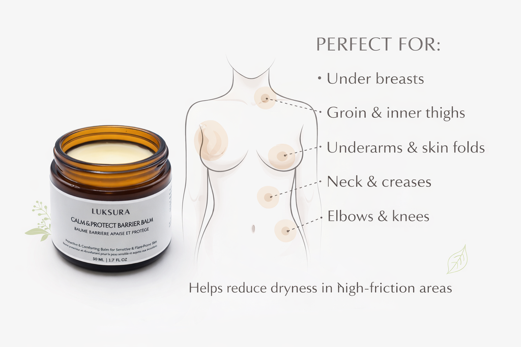 Calm and Protect Zinc Balm – Triple Flower Infusion for Hidradenitis Suppurativa-Soothing, Protection & Skin Repair