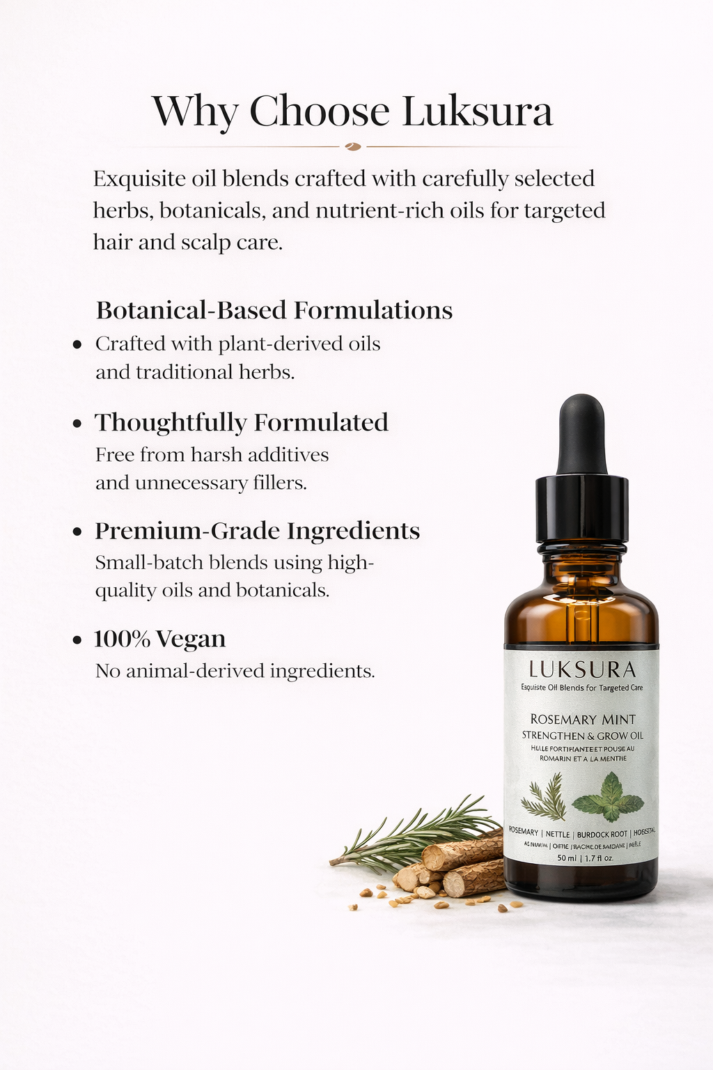 Rosemary Mint Strengthen & Grow Oil – Hair & Scalp Oil