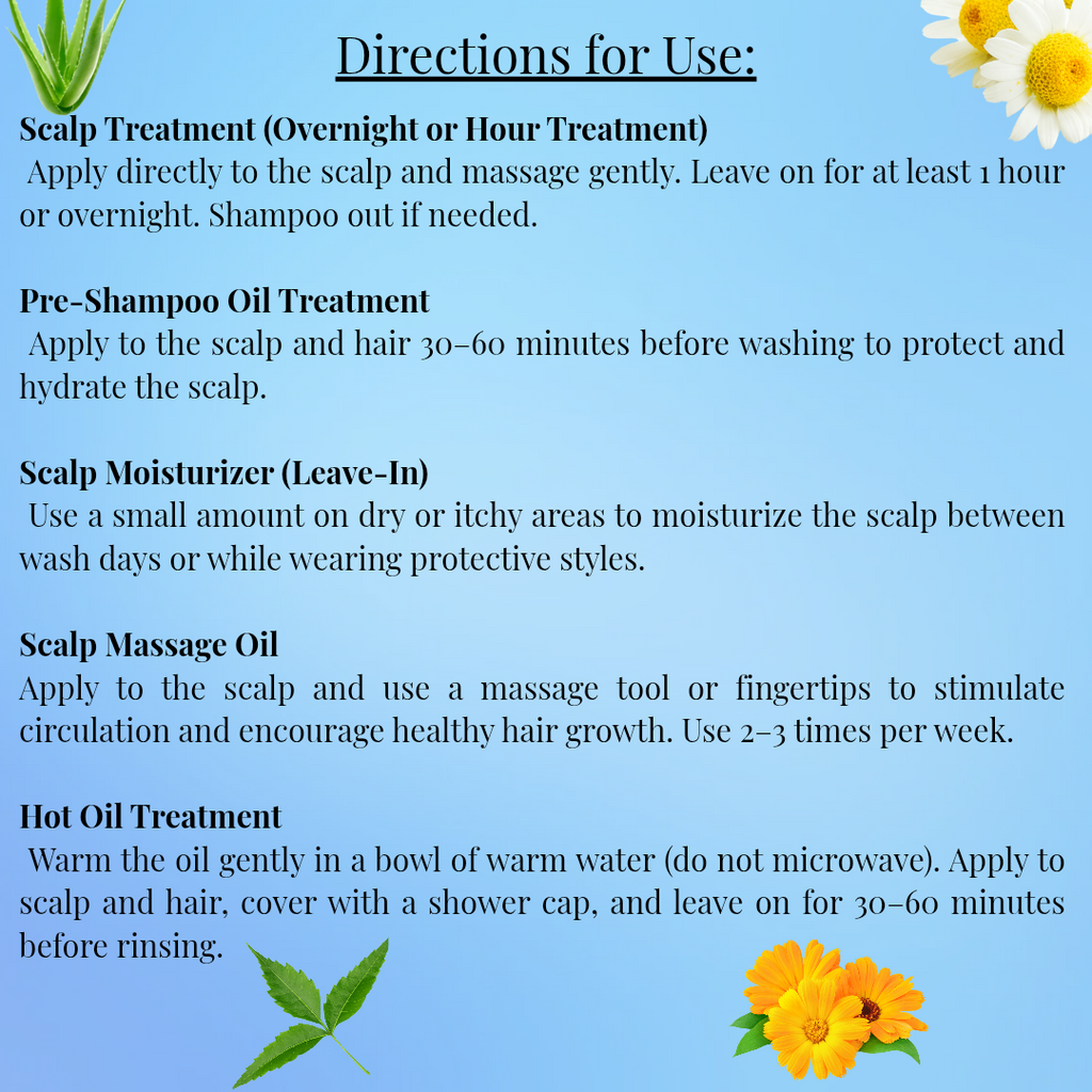 Soothing Scalp and Hair Growth Oil
