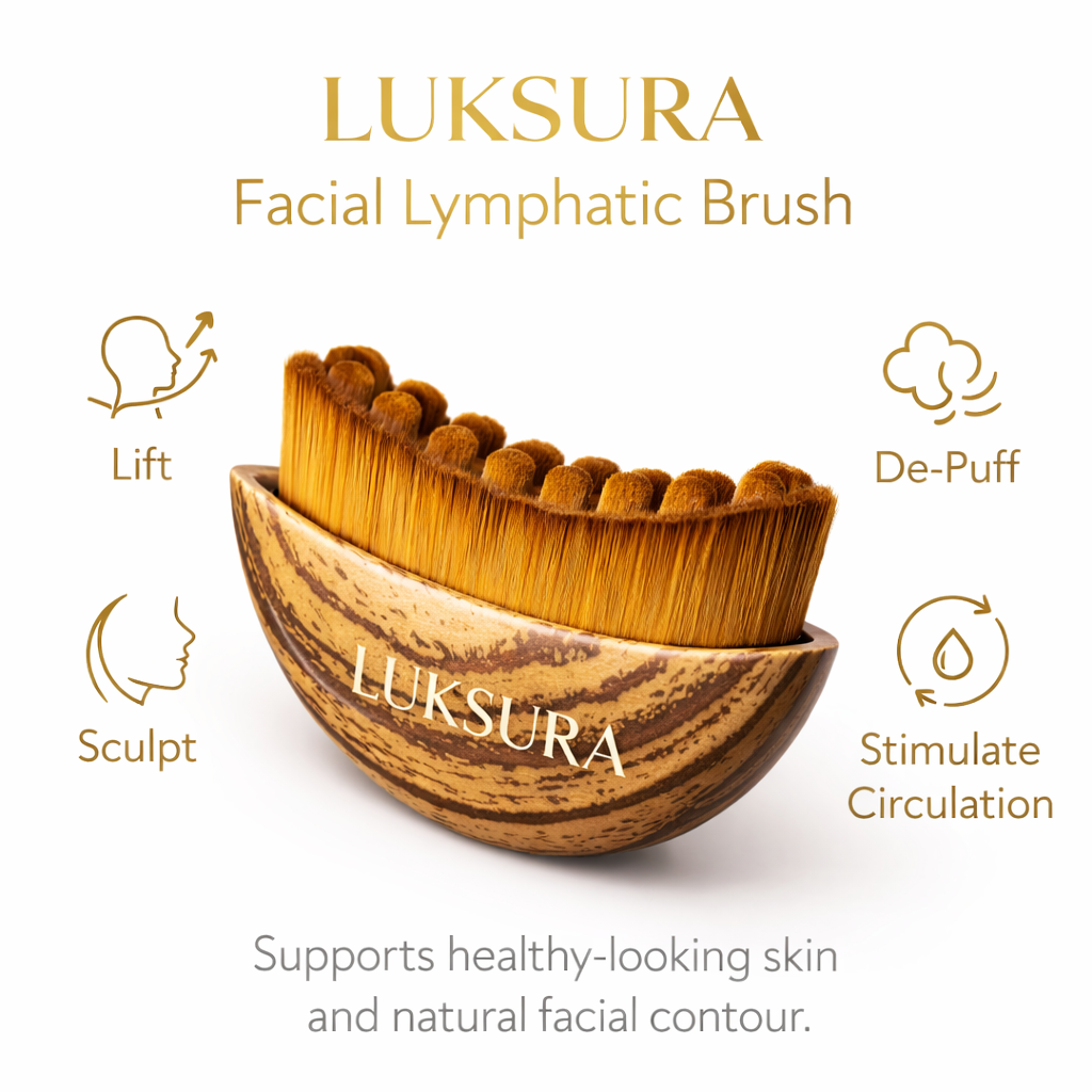 2-Piece Lymphatic Drainage Contour Facial Brush Set – Sculpt, Lift & Depuff