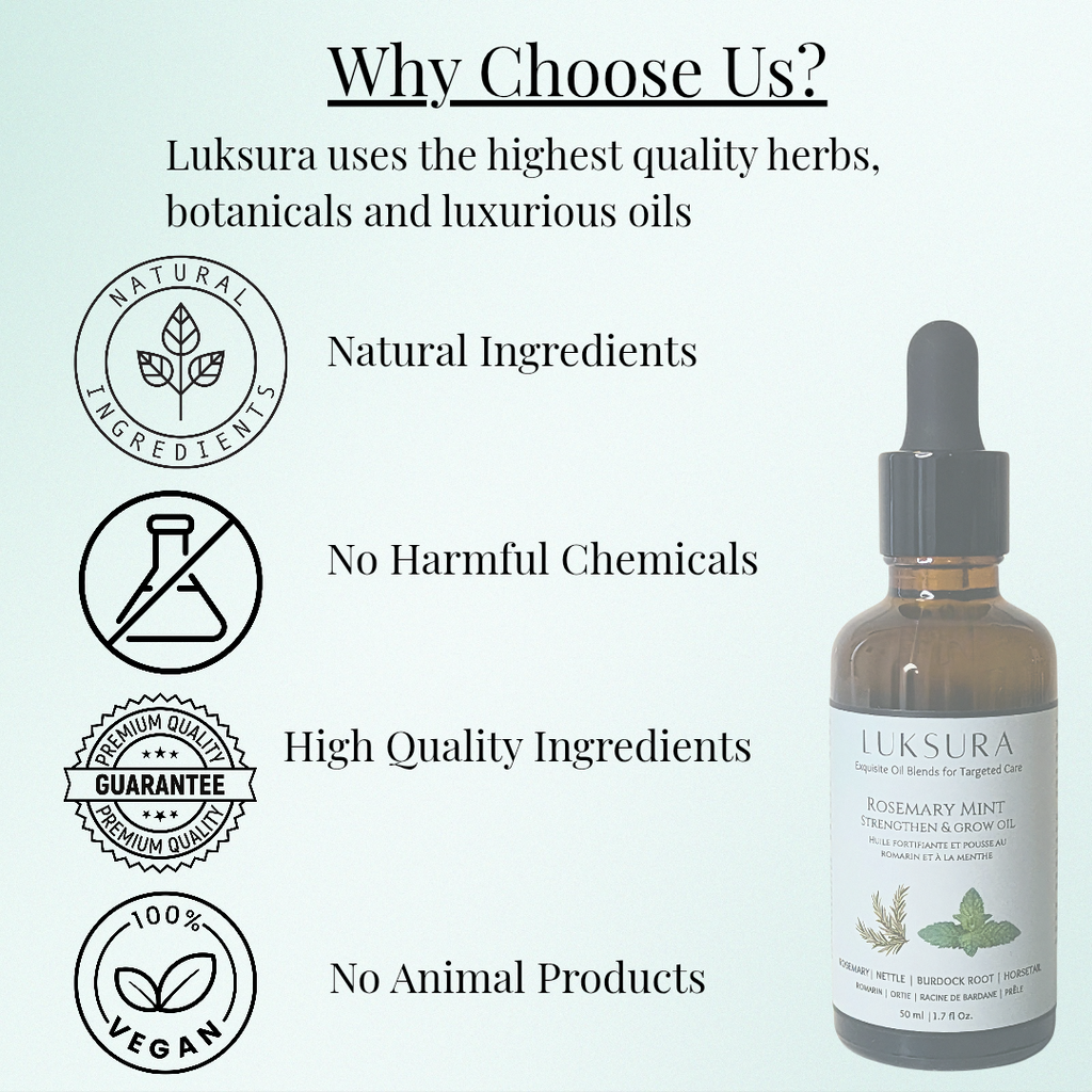 Luksura Rosemary Mint Strengthening Hair & Scalp Oil