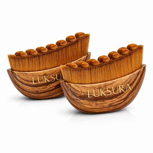 2-Piece Lymphatic Drainage Contour Facial Brush Set – Sculpt, Lift & Depuff