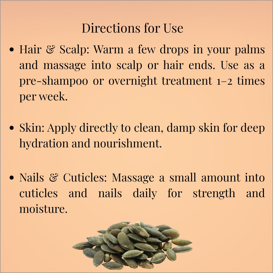 100% Organic Pumpkin Seed Oil