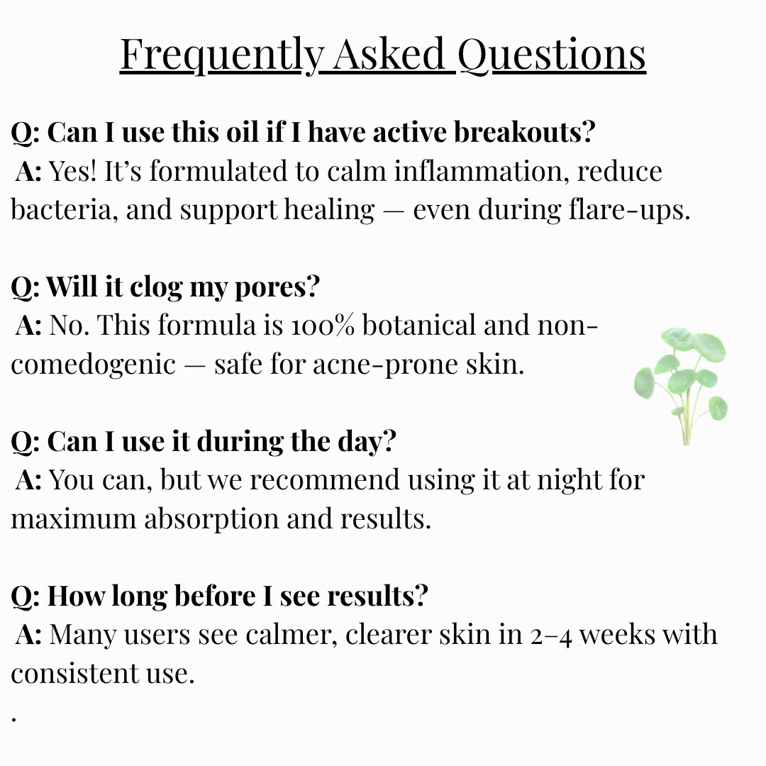 Acne and Scar Treatment Oil