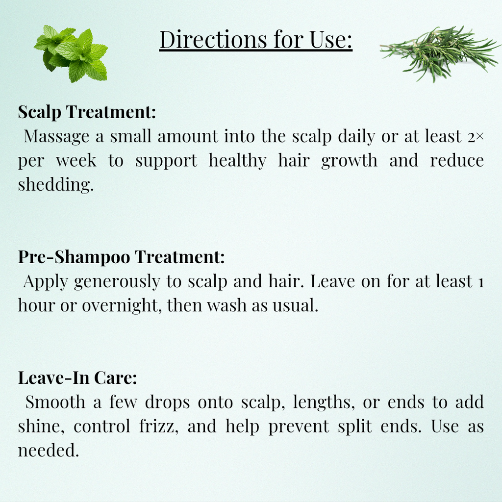 Luksura Rosemary Mint Strengthening Hair & Scalp Oil