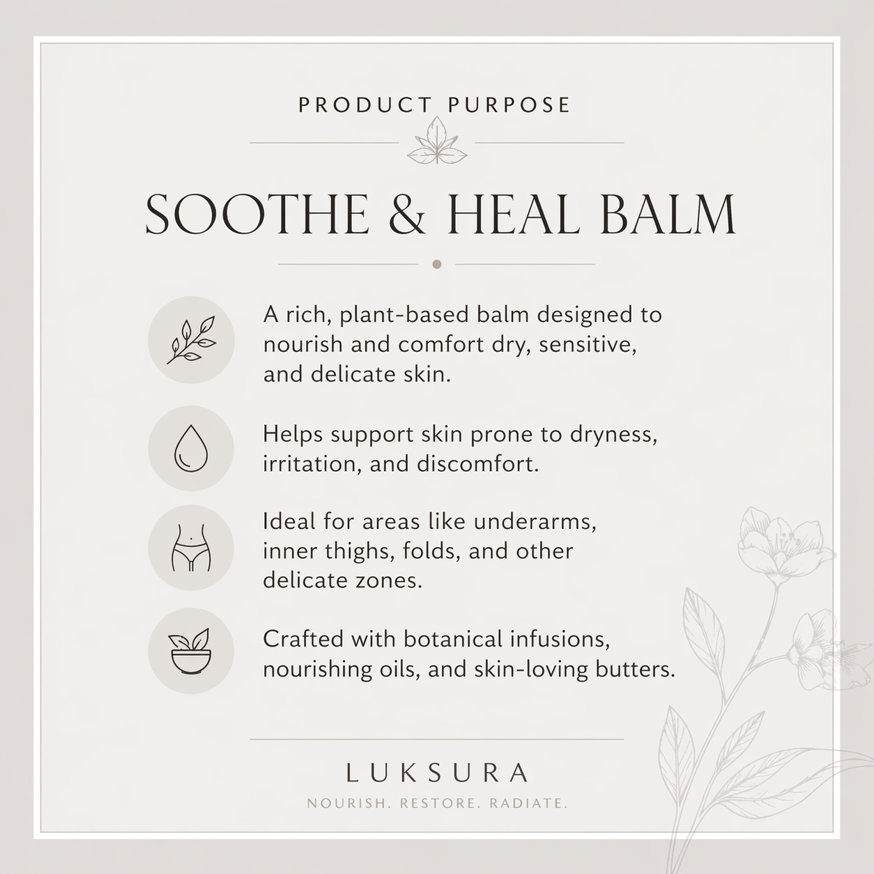 Soothe & Heal Balm – Herbal Balm for Hidradenitis Suppurativa
