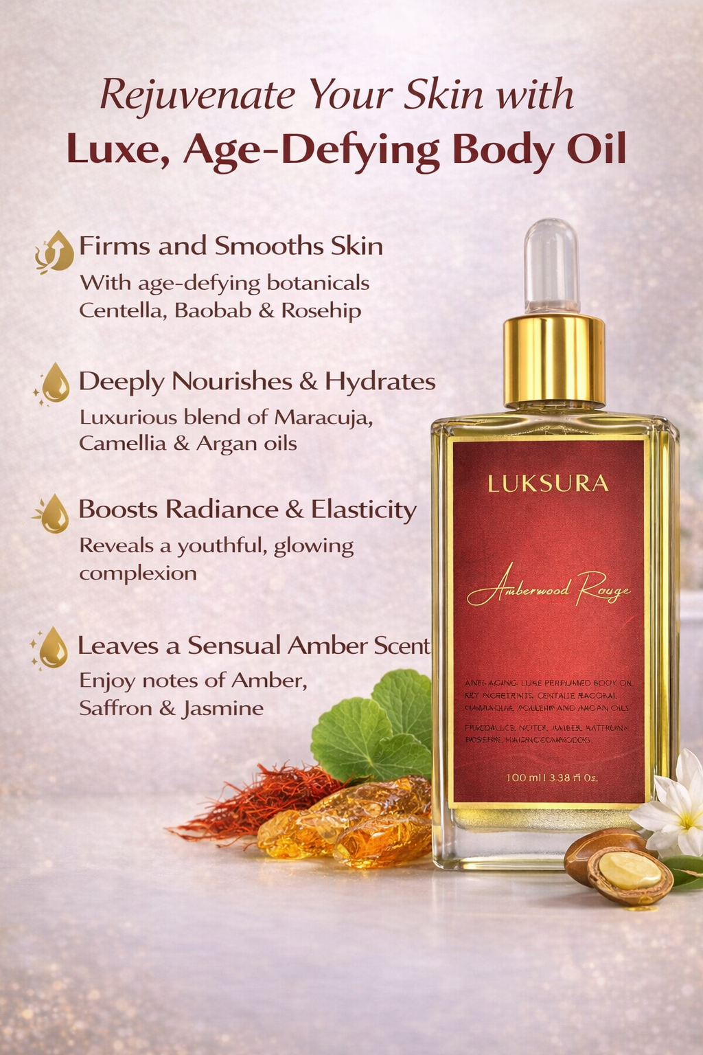 Amberwood Rouge Anti-Aging Body Oil