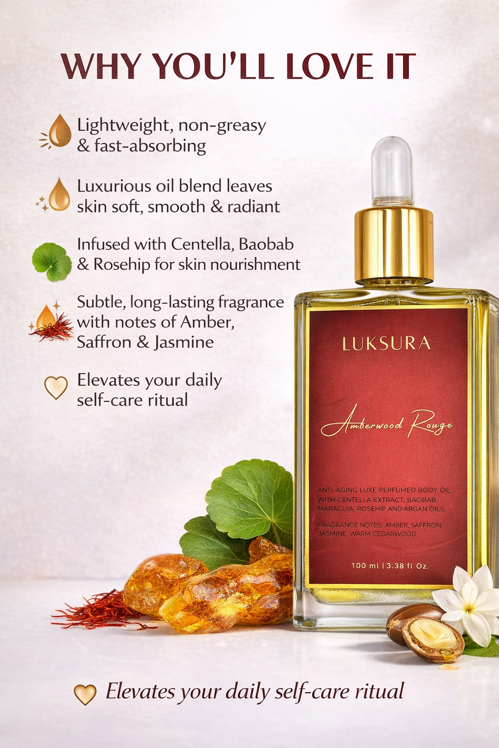 Amberwood Rouge Anti-Aging Body Oil
